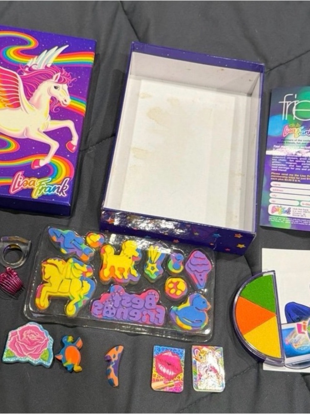 Lisa Frank vintage Skye box with extras Multicolor